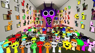 BIG INCREDIBOX SPRUNKI FAMILY FROM FULL HOTEL OF ANGRY MUNCI AND MORE NEXTBOTS OBUNGA in Gmod Pr1 [upl. by Gaves]