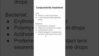 Conjunctivitis treatment [upl. by Cestar]