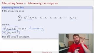 Alternating Series  Definition and Convergence [upl. by Ailati377]