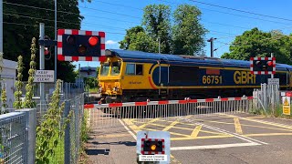 Sawston Level Crossing Cambridgeshire [upl. by Wilkison]