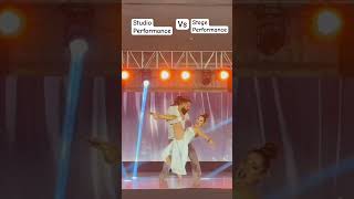 Studio vs stage performance dance viral bachata india [upl. by Vahe]