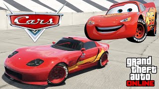 GTA 5  Movie Build  Lightning McQueen  Cars   Banshee 900R Customization [upl. by Llesig499]