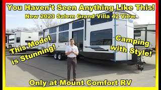 New 2023 Forest River Salem Grand Villa 42 View Review  Mount Comfort RV [upl. by Alcus]