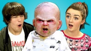 TEENS REACT TO DEVIL BABY ATTACK ft Maisie Williams [upl. by Connel]