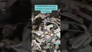 CONSTANTA tea bag machine crimping paper envelope machine factory automation food copper [upl. by Hungarian601]