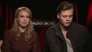 Hemlock Grove interview with Bill Skarsgård and Penelope Mitchell [upl. by Abagael]