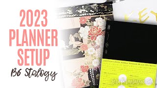 How To Setup a B6 Stalogy Notebook 2023 Planner Setup [upl. by Ggerg]