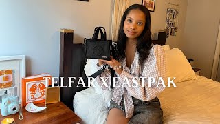 Eastpak X Telfar Unboxing  Review comparison to shopping bags  how to wear [upl. by Azzil]