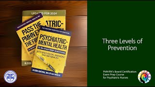 3 Levels of Prevention ANCC PMHN Exam Prep [upl. by Attekal]