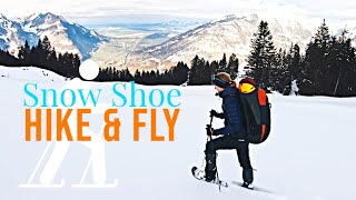 Hike amp Fly mit Schneeschuhen  Fronalp  Ozone Alpina 3 [upl. by Hourihan872]