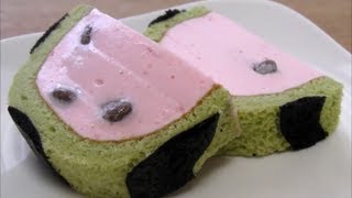 🍉 Watermelon mousse cake すいかムースケーキ [upl. by Sheldon]