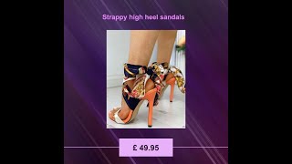 Strappy high heel sandals [upl. by Khan]