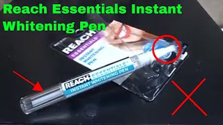 ✅ How To Use Reach Essentials Instant Whitening Pen Review [upl. by Aekal]