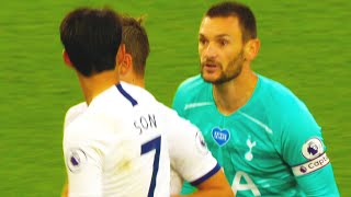 Lloris vs Son FIGHT What the hell happened after halftime in Tottenham Everton match [upl. by Alliuqet500]