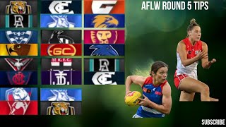 AFLW ROUND 5 TIPS  PREDICTIONS 2024 [upl. by Sib]