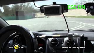 Euro NCAP  Dacia Sandero  2013  ESC test [upl. by Thia]