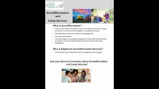 Social Recreation and Camp Services [upl. by Quintana]