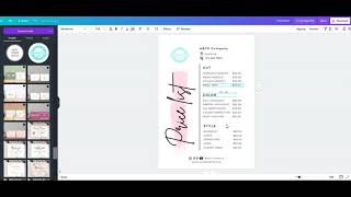 Tutorial for price list edit with Canva [upl. by Schmeltzer]