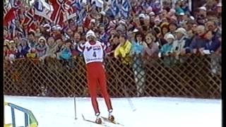 SkidVM 1987 Oberstdorf  30 km herrar 1 av 3 [upl. by Shifrah]