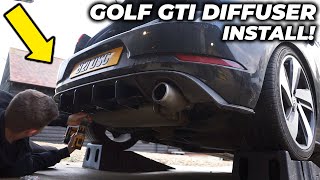 GOLF GTI MK7MK75 REAR DIFFUSER INSTALL [upl. by Mollie]