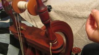 Spinning fine yarn on an Ashford Traveller [upl. by Antonin]