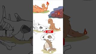 The Charizard dies Charmander turns to Cubone pokemon shorts [upl. by Calen687]