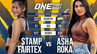 Stamp Fairtex vs Asha Roka  Full Fight Replay [upl. by Thorsten778]