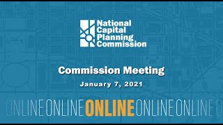 National Capital Planning Commission USA Meeting January 7 2021 [upl. by Alisa40]