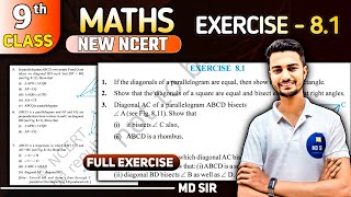 Class 9 Maths Chapter 8  Quadrilaterals  Exercise 81 Solutions [upl. by Oswald794]