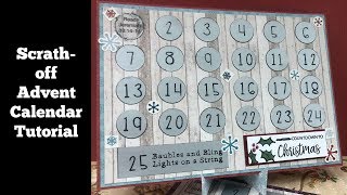 Scratch Off Advent 5x7 Card Size [upl. by Maddocks64]