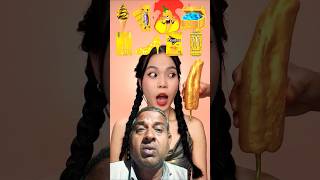 all yellow food Mukbang greenscreen eating 🫓🥐🍞 [upl. by Marissa]