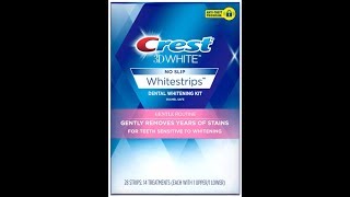 Crest 3D White Strips Gentle Routine Day 1 [upl. by Blalock362]