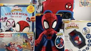 Marvel Spidey and His Amazing Friends Collection Unboxing Review  Spidey Spinning Transforming Car [upl. by Dael320]