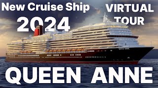 QUEEN ANNE  New Cruise Ship Coming in 2024  by CUNARD LINE Multilingual subtitles [upl. by Irahc105]