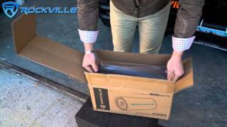 Unboxing ROCKVILLE RTB65A 65quot 300W POWERED SUBWOOFER BASS TUBE  MP3 INPUT [upl. by Yendor]