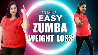 10 Mins Easy Weight Loss Zumba Dance Workout For Beginners At Home🔥Best Home Workout To Lose Weight [upl. by Sirama]