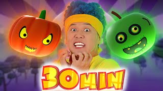 Scary Fruits amp Vegetables Happy Halloween  Mega Compilation  D Billions Kids Songs [upl. by Anilatac]