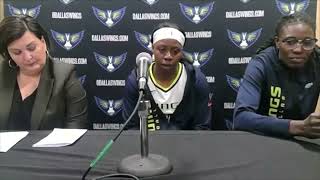 Dallas Wings Postgame recap 091524 wnba dallaswings [upl. by Hgielanna]