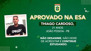 Thiago Cardoso aprovado na ESA [upl. by Scotty]