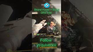 Strand Hunter and Bipod DPS Rotation Test destiny2 destiny2pve destiny destinyplayers gaming [upl. by Feer]