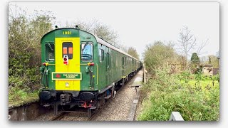 THE HASTINGS DIESELS LTD 7 COACH COGLOAD CLIMBER RAILTOUR RACES THROUGH TEMPLECOMBE STATION 6424 [upl. by Notsuj617]