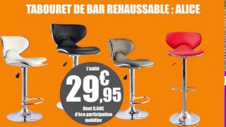 Tabouret de bar réhaussable [upl. by Ahsienyt]