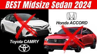 TOP 7 BEST 2024 Midsize Sedans  COMPARED  Toyota CAMRY amp Honda ACCORD still the BEST VALUE [upl. by Brigitta292]