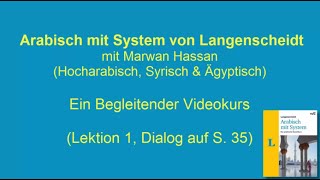 Arabischkurs online 002 Lektion 1  Arabischkurs Arabisch mit System von Langenscheidt [upl. by Soluk408]