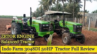 Indo Farm 3048DI 50HP Tractor  Full review in Tamil [upl. by Alyce]