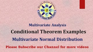 Conditional Distribution of Multivariate Normal Distribution Example  In Hindi [upl. by Ainerol]