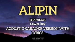 Alipin by Shamrock  Acoustic karaoke version with lyrics ♪ [upl. by Ainessej]