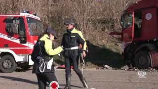 Incidente lungo la strada delle Conce FermignanoUrbino [upl. by Akel]