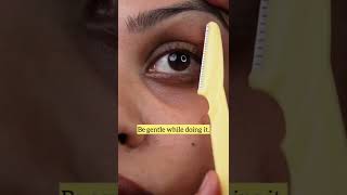 Eyebrow shaping Shape your eyebrows at home  Eyebrow trimming  Eyebrow Filling  Tinkle Razor [upl. by Laurie]