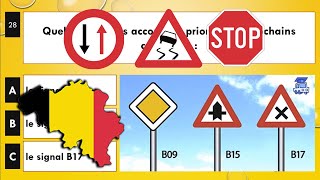 permis de conduire théorique Belgique 2024 ✅ 50 Questions  examen code de la route test 4 [upl. by O'Doneven201]